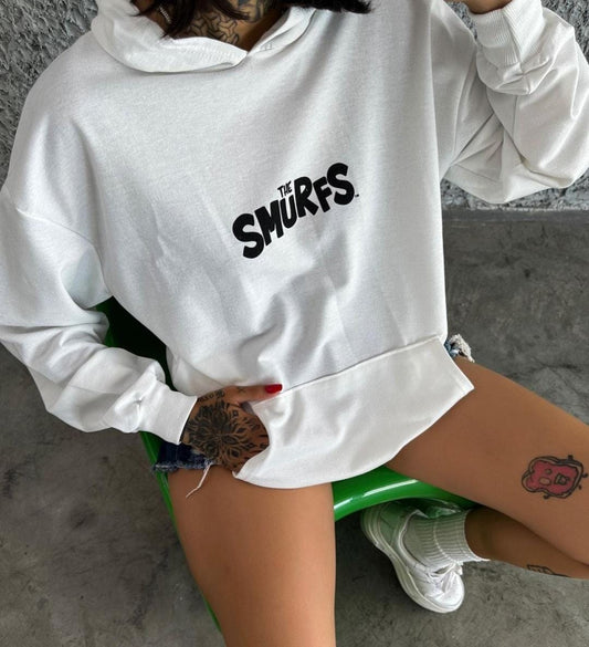 Smurfs women's oversized hoodie