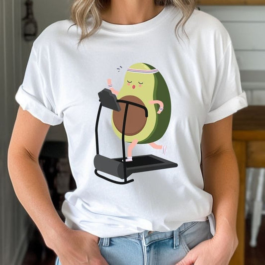 Funny avocado fitness women's regular fit