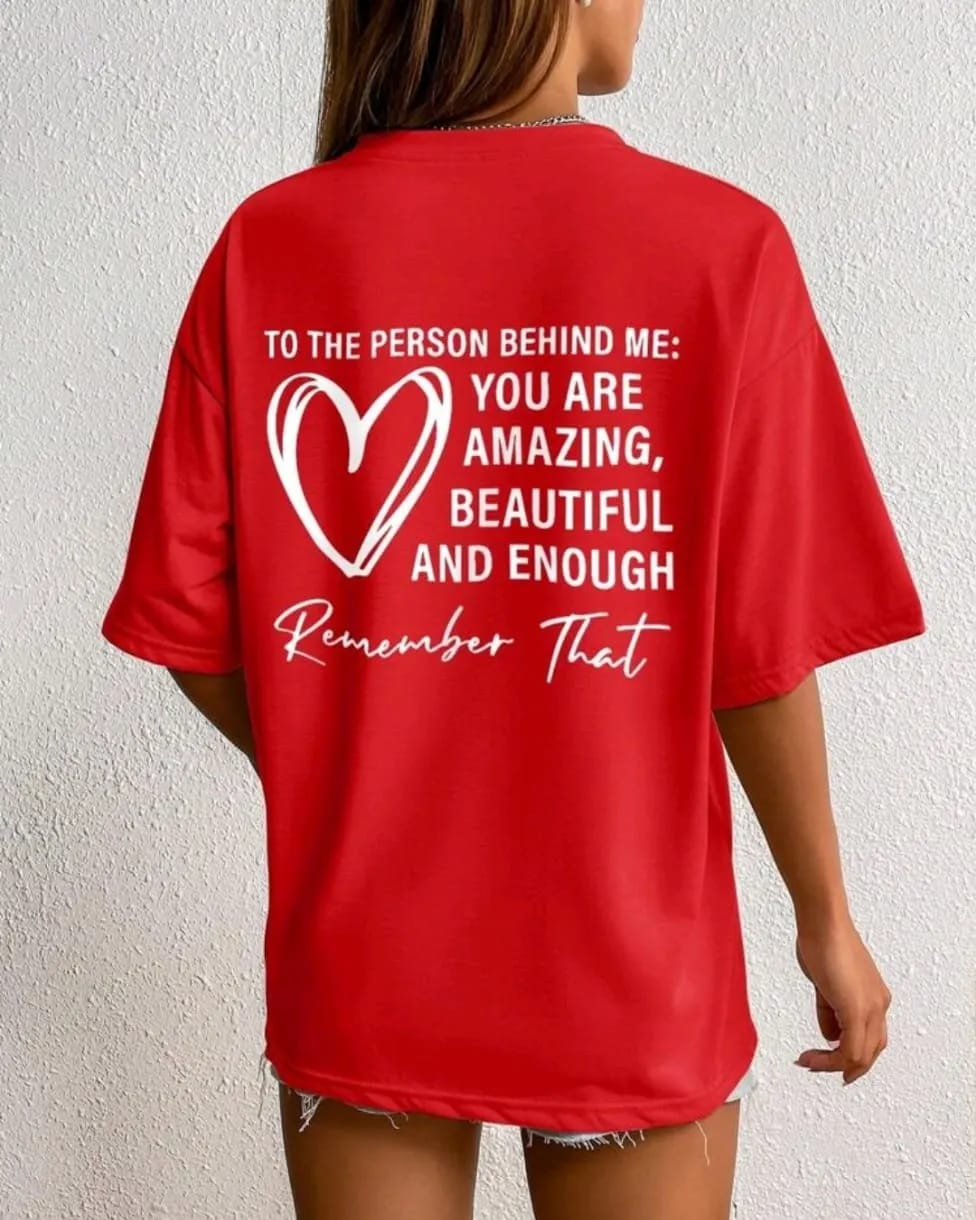 Letter women's oversized tshirt