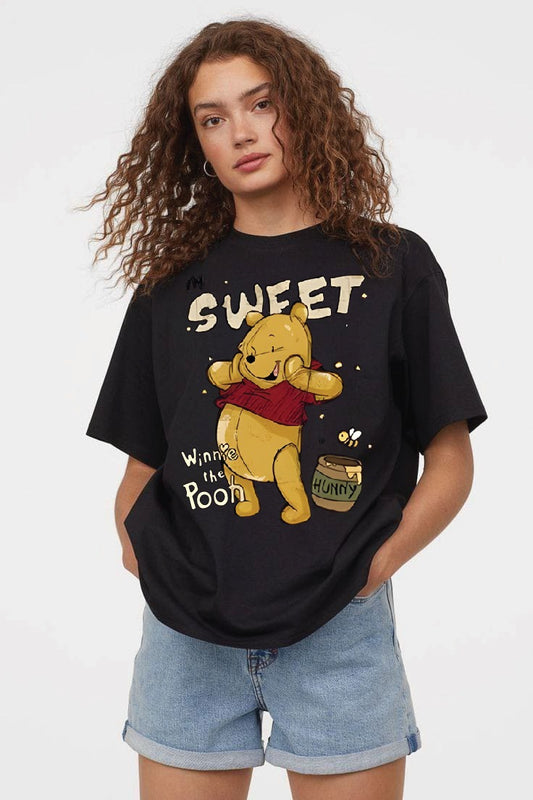 Winnie the pooh women's oversized tshirt
