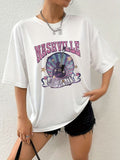 Nashville and guitar women's oversized tshirt