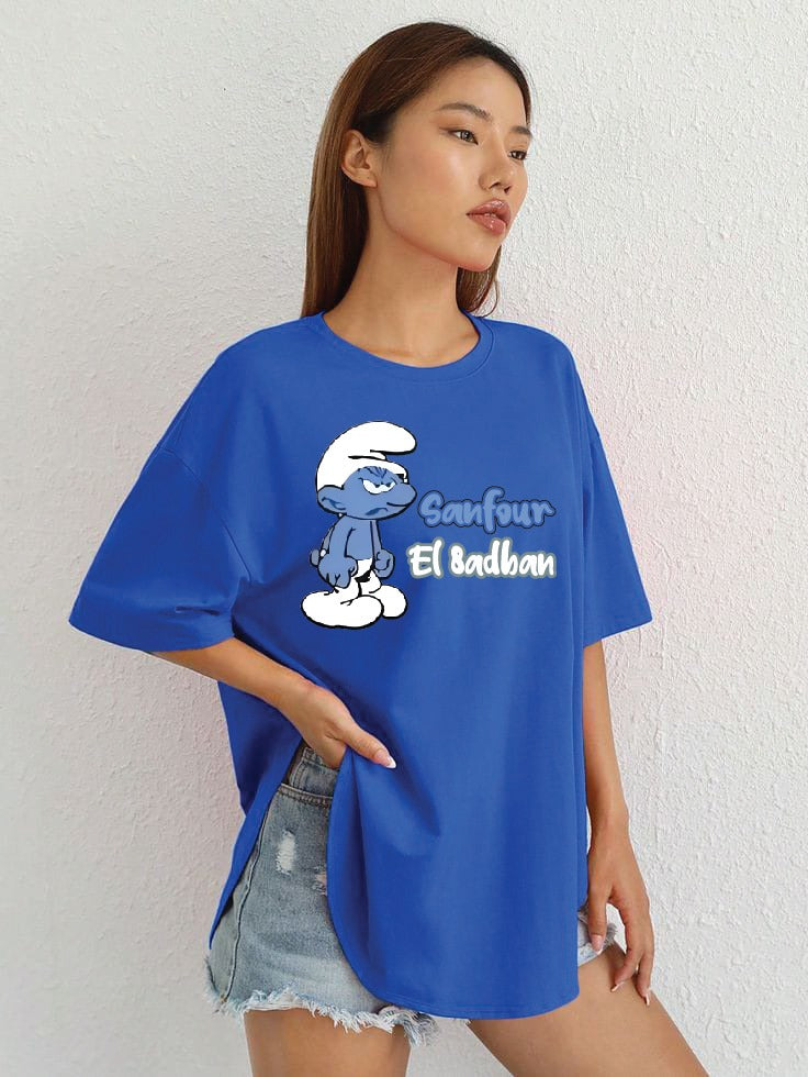 Smurfs women's oversized tshirt