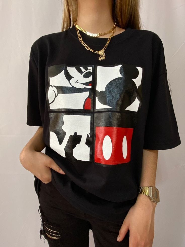 Mickey mouse women's oversized tshirt