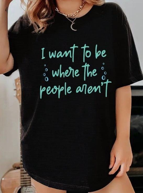 Letter women's oversized tshirt