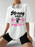 Fitness women's oversized tshirt