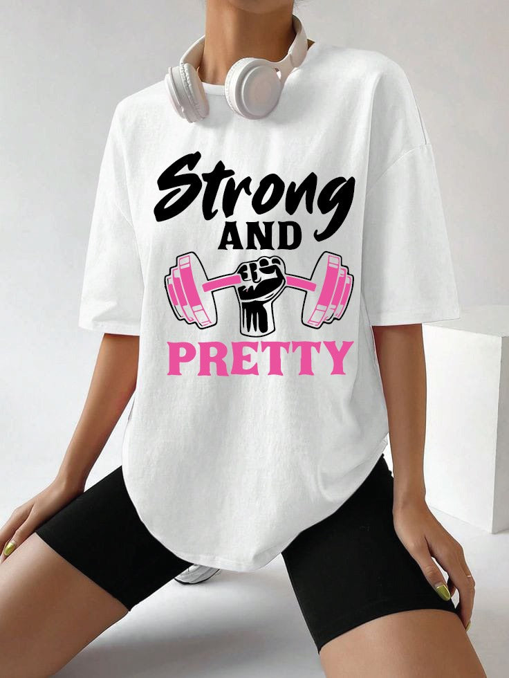 Fitness women's oversized tshirt