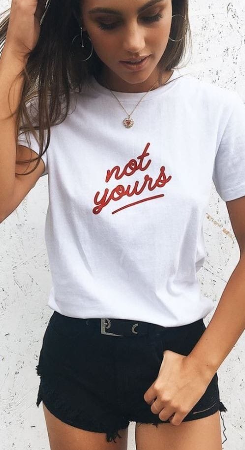 Not yours women's tshirt regular fit