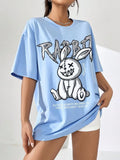 Rabbit women's oversized tshirt