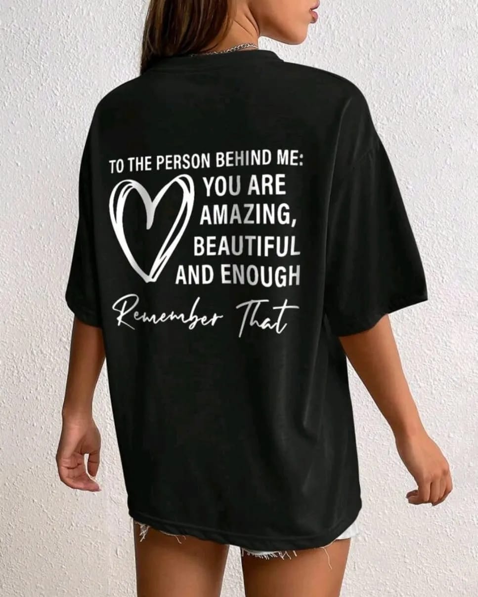 Letter women's oversized tshirt