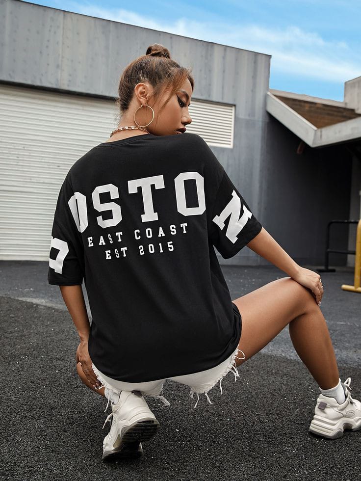 Boston women's oversized tshirt