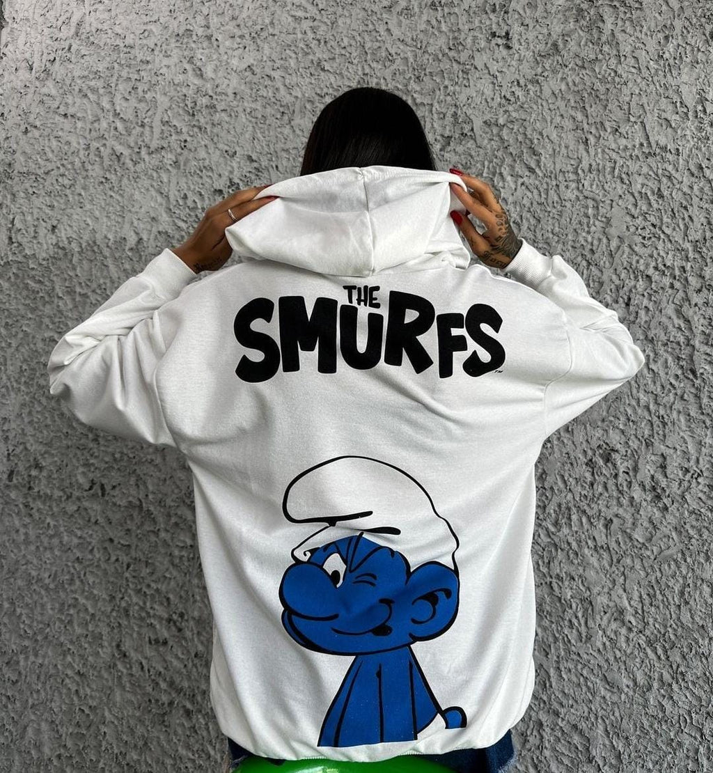 Smurfs women's oversized hoodie