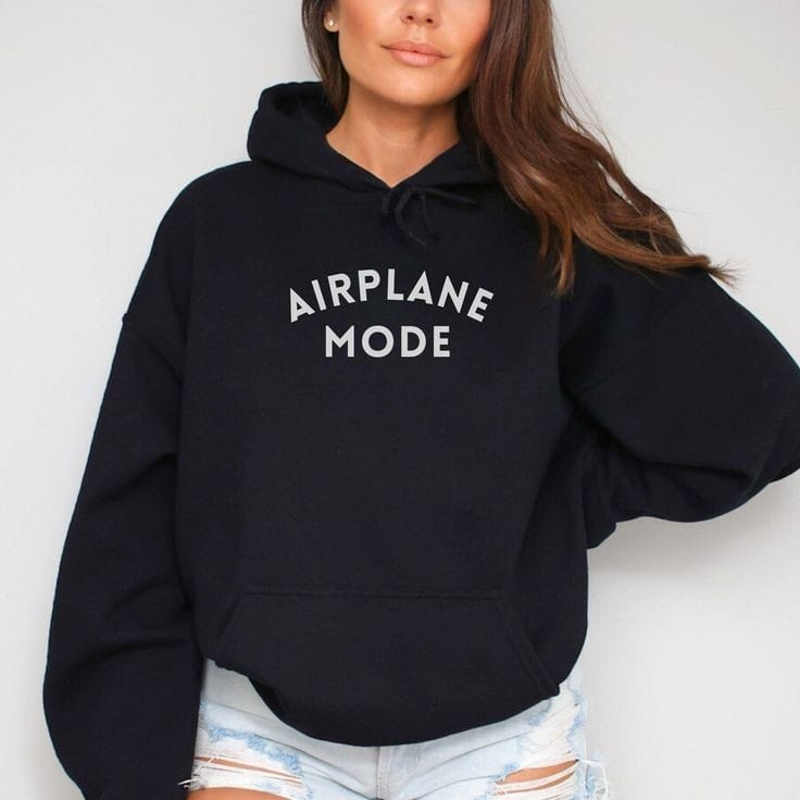 Airplane mode oversized hoodie