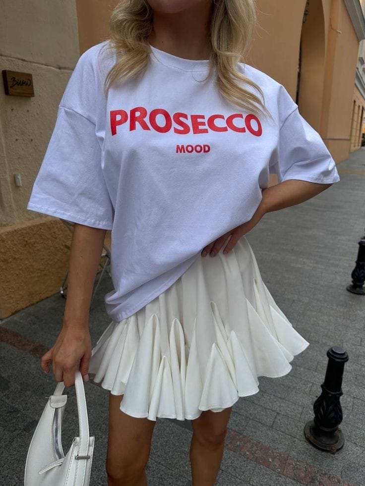 PROSECCO Mood women's oversized tshirt