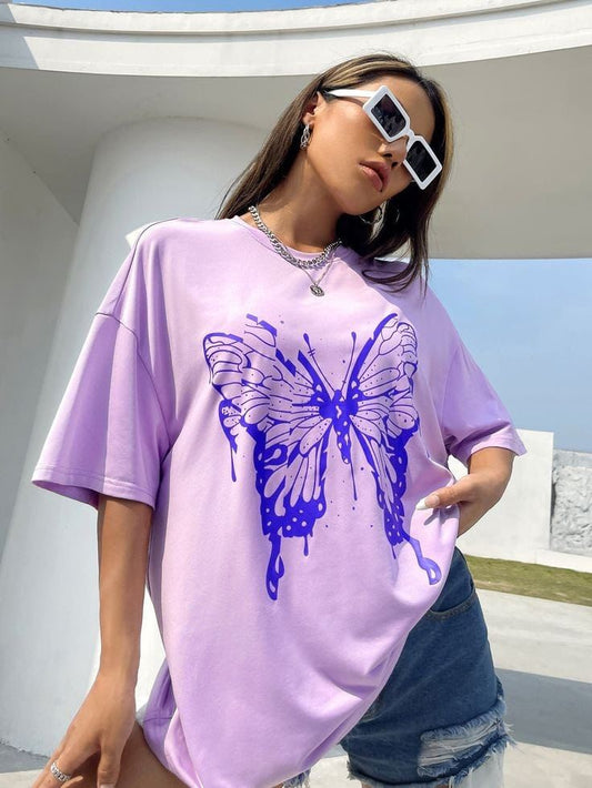 Butterfly women's oversized tshirt
