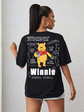 Winnie the pooh women's oversized tshirt