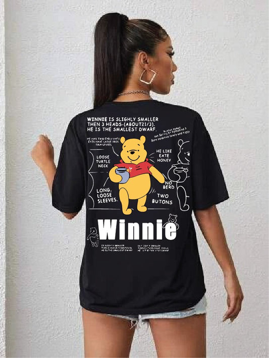 Winnie the pooh women's oversized tshirt