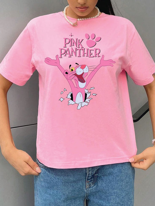Pink panther women's oversized tshirt