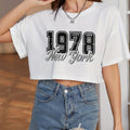 New york women's oversized crop top
